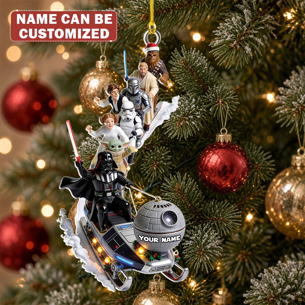 Personalized Star Wars Custom Shape 2-side Printed Acrylic Ornament - TMTHU9708