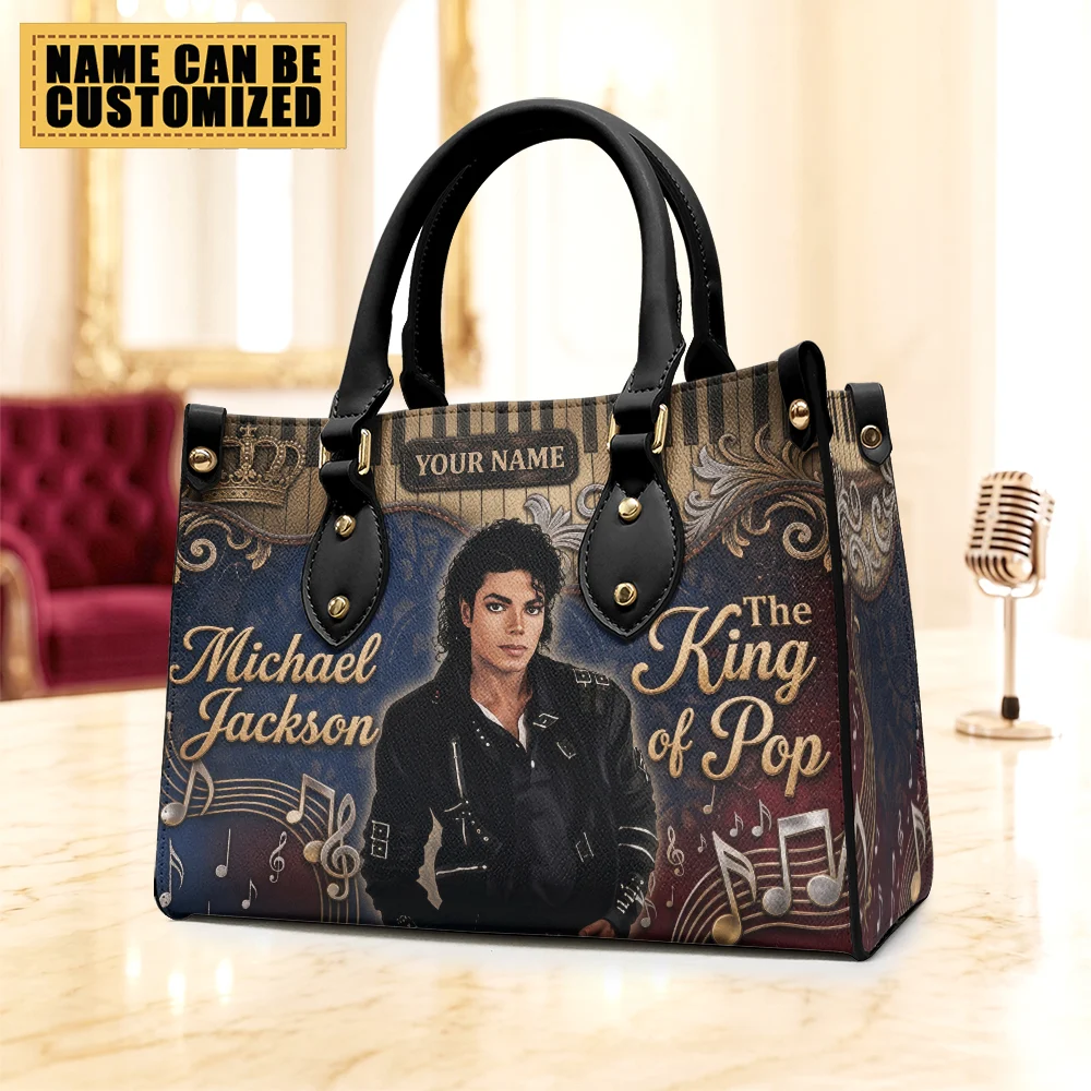 Personalized Michael Jackson Leather HandBag - TMTHU9908