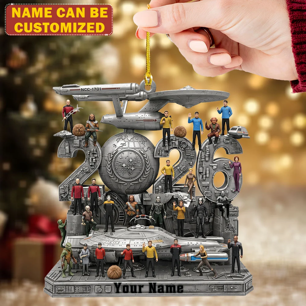 Personalized Star Trek Custom Shape 2-side Printed Acrylic Ornament - TMTHU9907