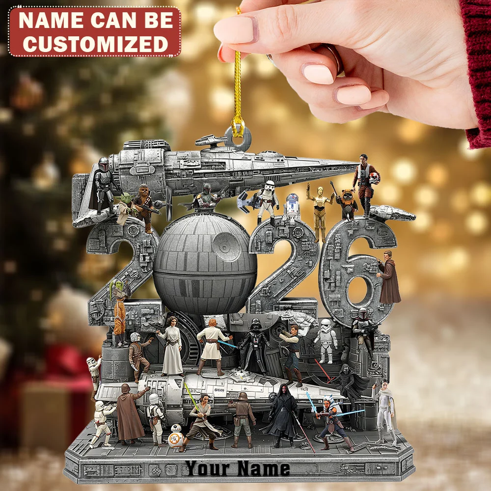 Personalized Star Wars Custom Shape 2-side Printed Acrylic Ornament - TMTHU9727