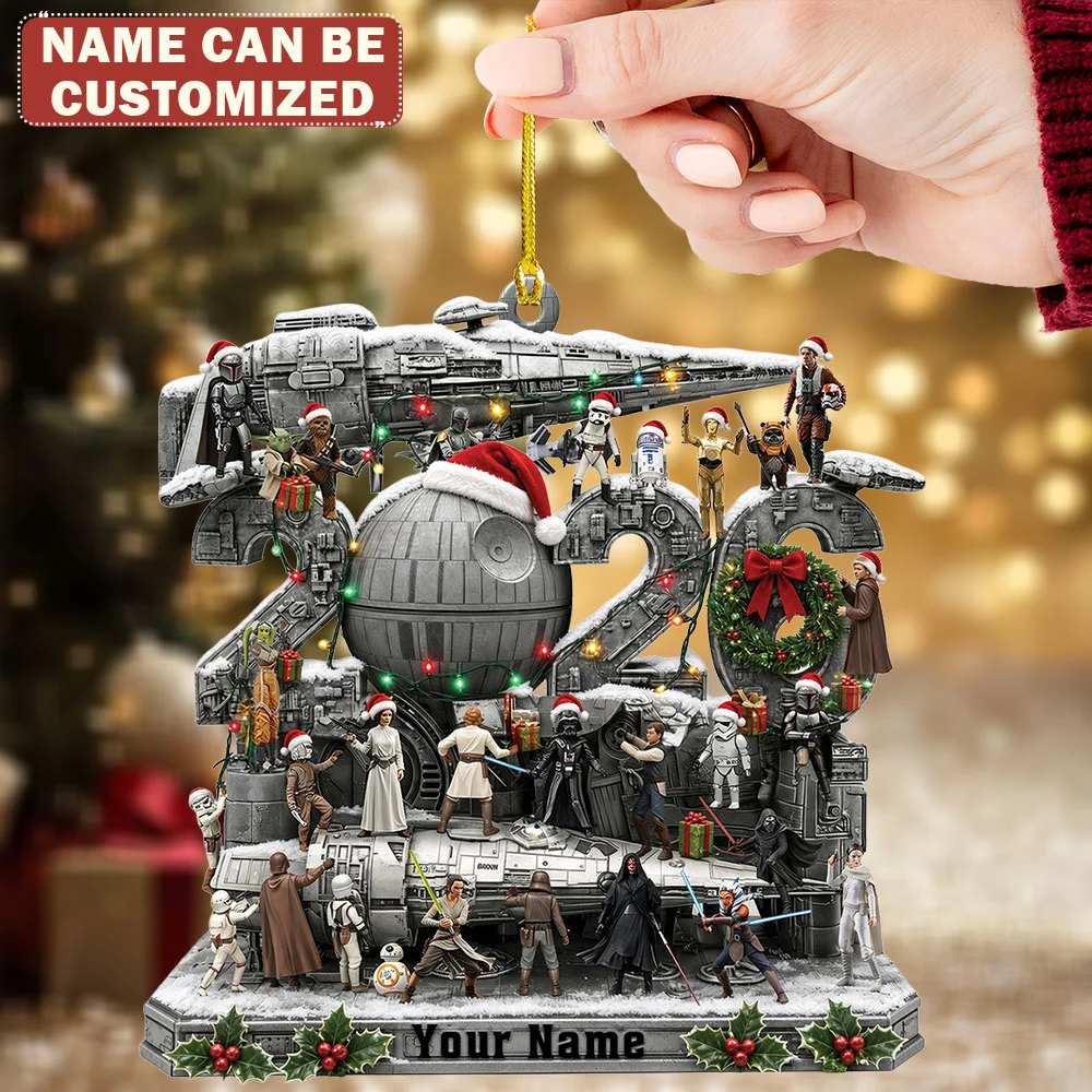 Personalized Star Wars Custom Shape 2-side Printed Acrylic Ornament - TMTHU10134
