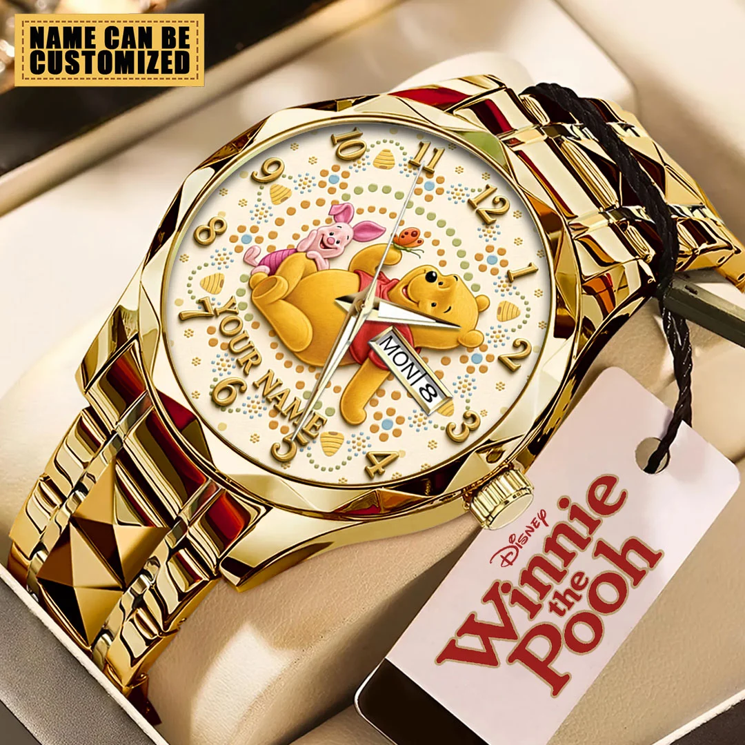 Personalized  Winnie-the-Pooh Alloy Luxury Quartz Watch - TMTHU10107