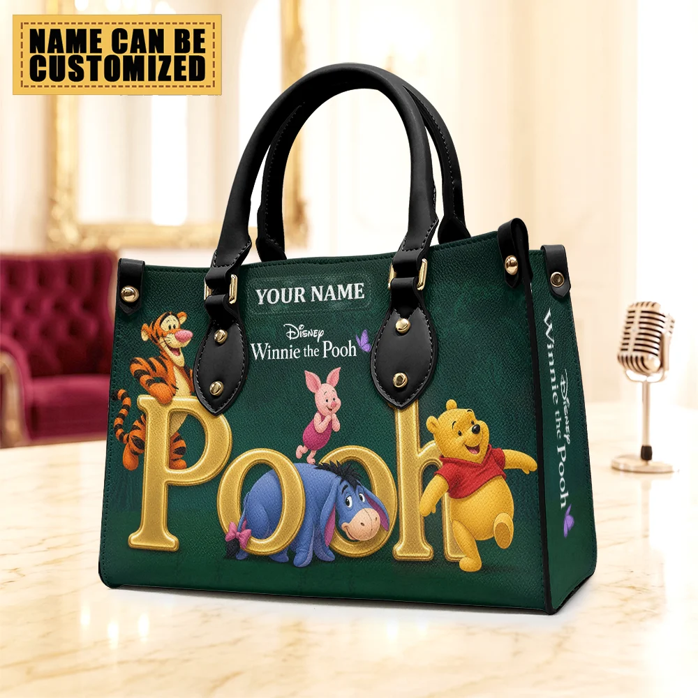 Personalized Winnie-the-Pooh Leather HandBag - TMTHU10103