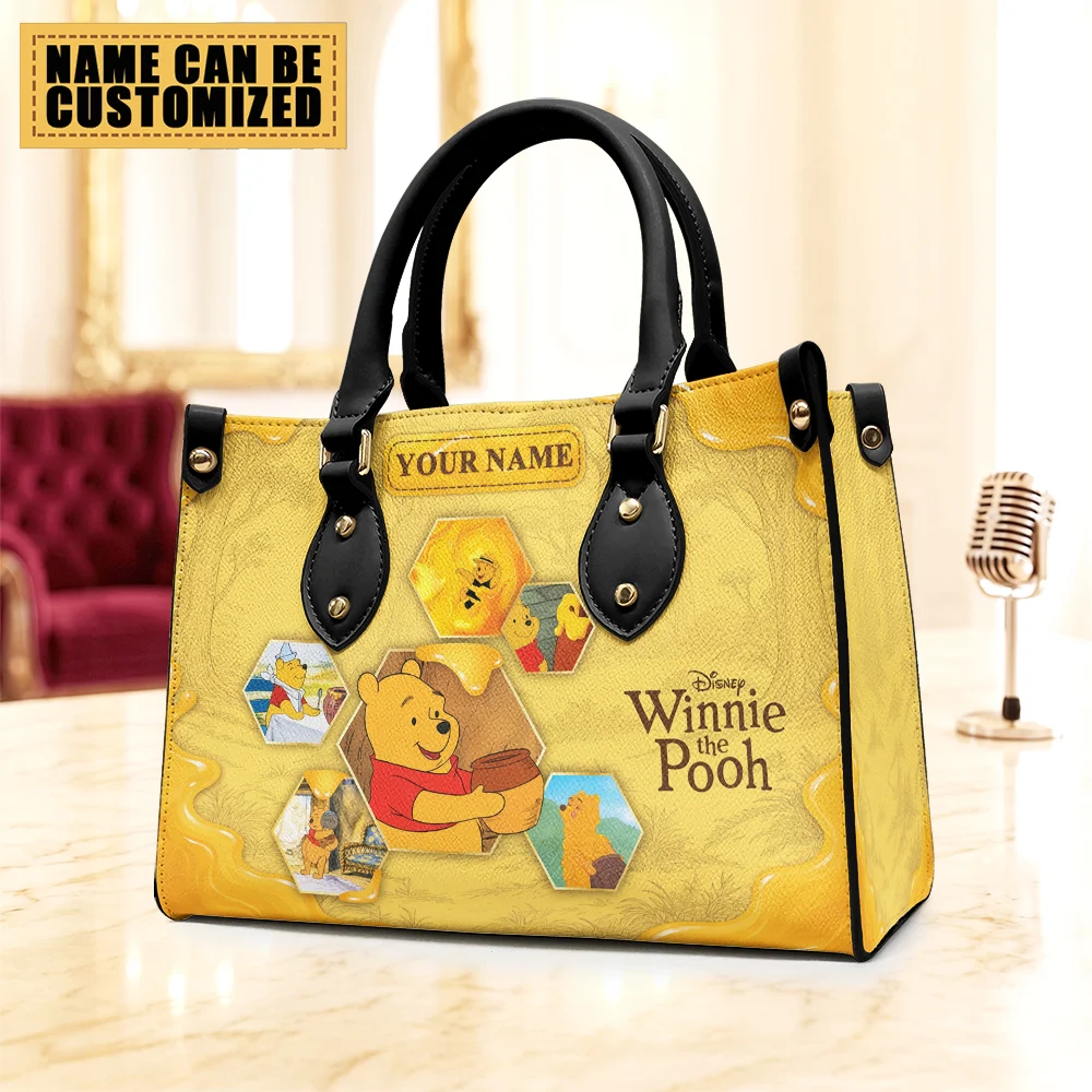 Personalized Winnie-the-Pooh Leather HandBag - TMTHU10104