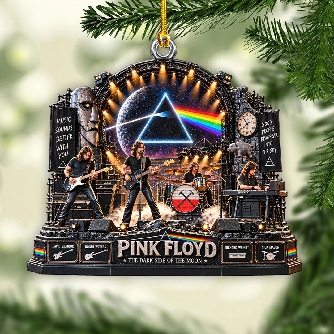 Pink Floyd Custom Shape 2-side Printed Acrylic Ornament - HOATT21549