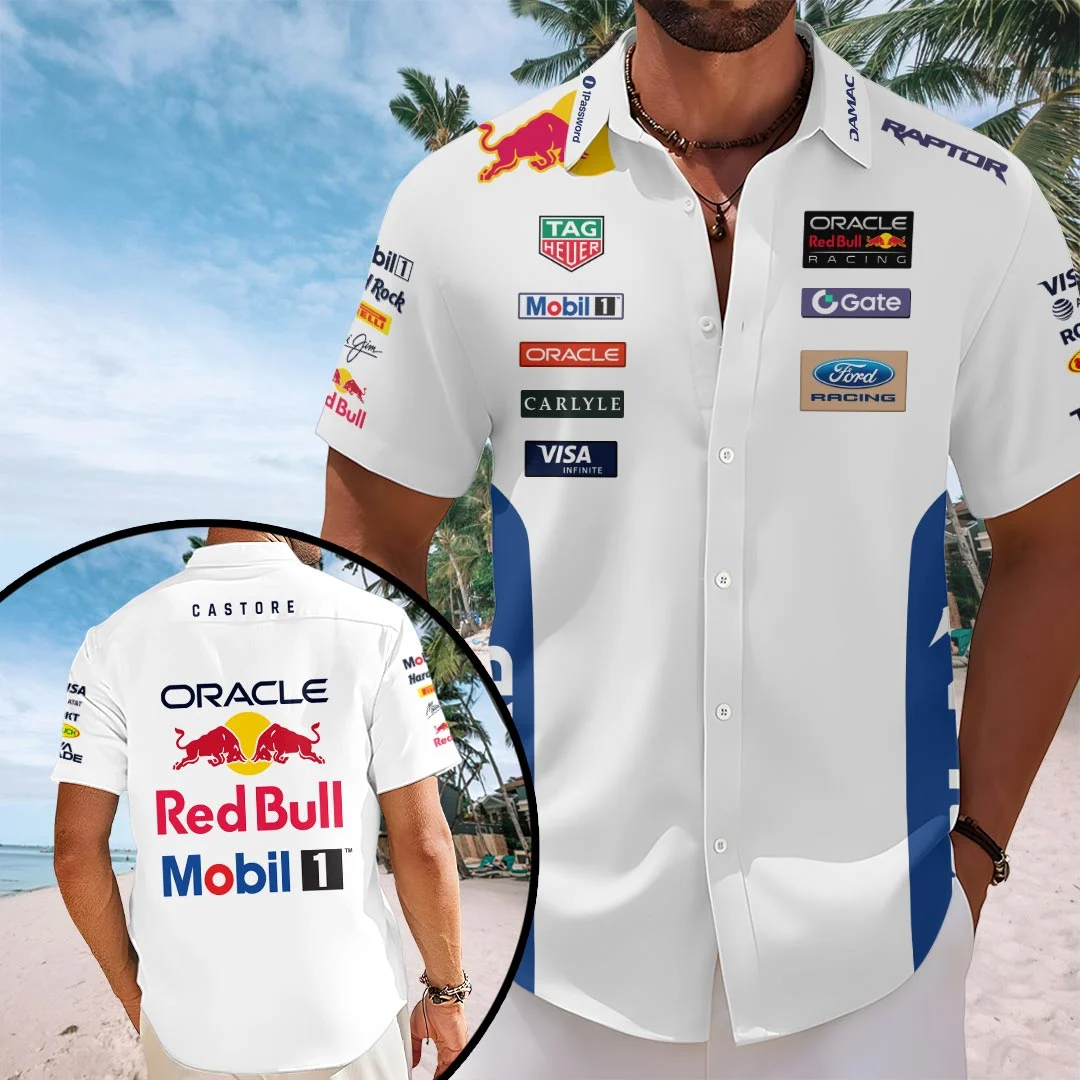 Red Bull Racing Short Sleeve Button-Down Shirt – HOATT26797