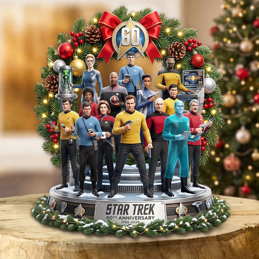 Star Trek 60th Anniversary Custom Shape Acrylic Plaque - TMTHU9808