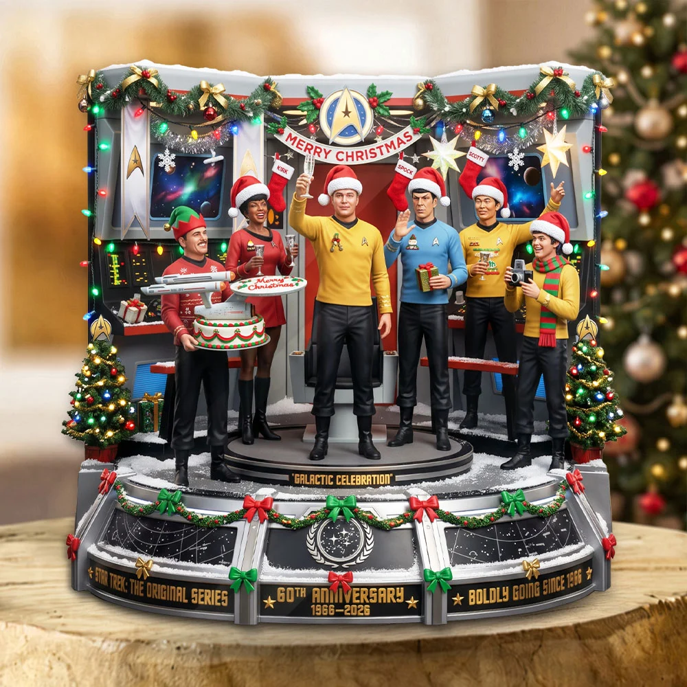 Star Trek 60th Anniversary Custom Shape Acrylic Plaque - TMTHU9999