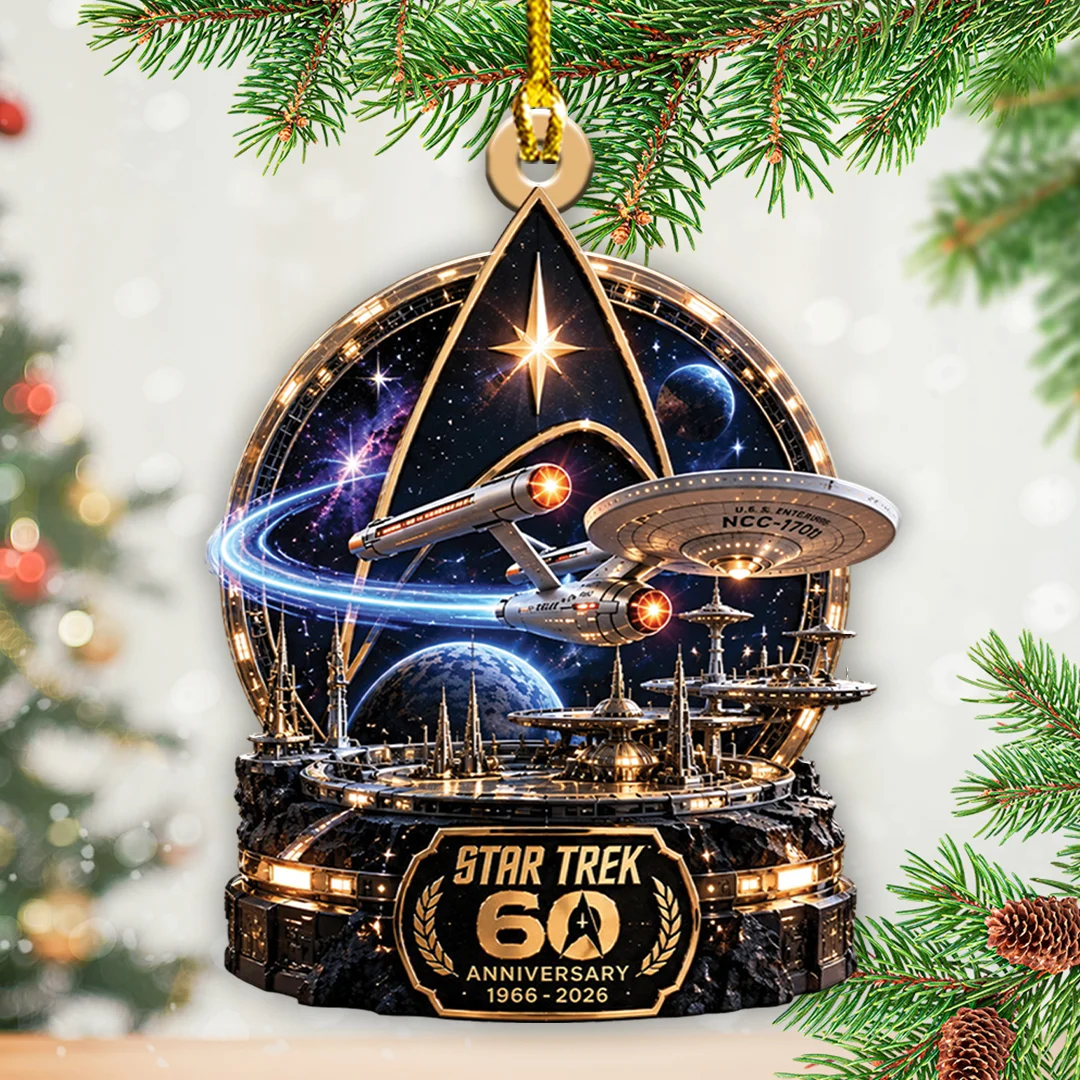 Star Trek 60th Anniversary Custom Shape 2-side Printed Acrylic Ornament - TANTN25964