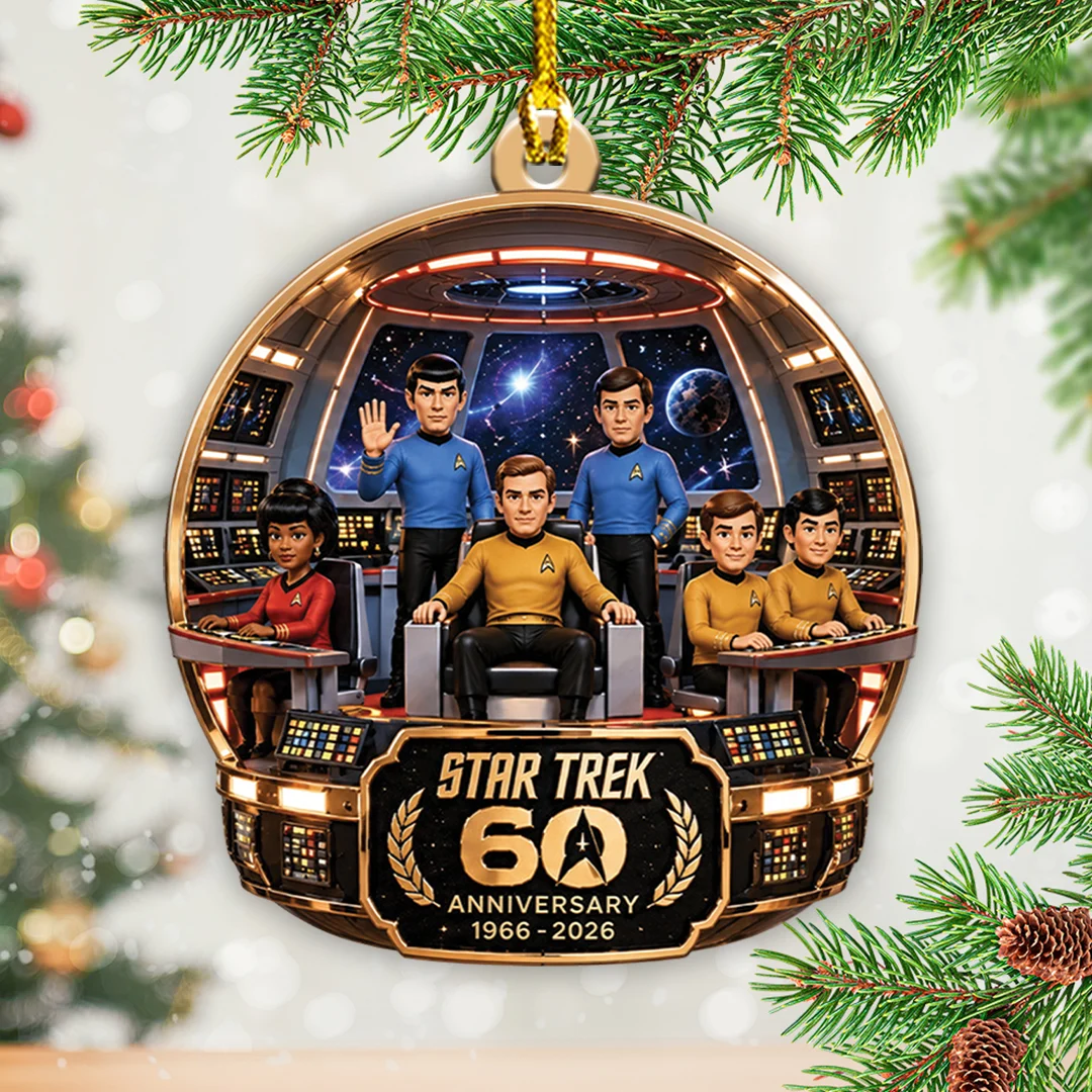 Star Trek 60th Anniversary Custom Shape 2-side Printed Acrylic Ornament - TANTN25965