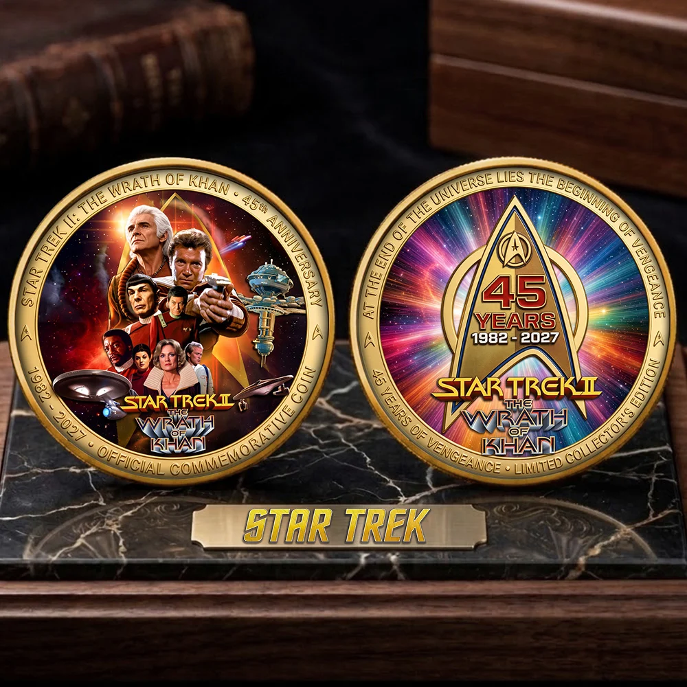 Star Trek II: The Wrath of Khan 45th Anniversary Commemorative Coin - TMTHU10013