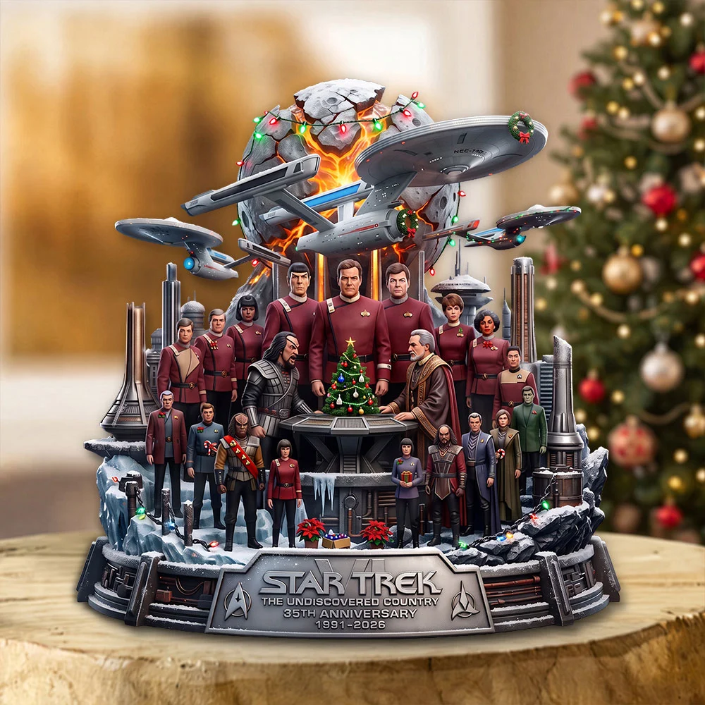 Star Trek VI: The Undiscovered Country 35th Anniversary Custom Shape Acrylic Plaque - TMTHU9796