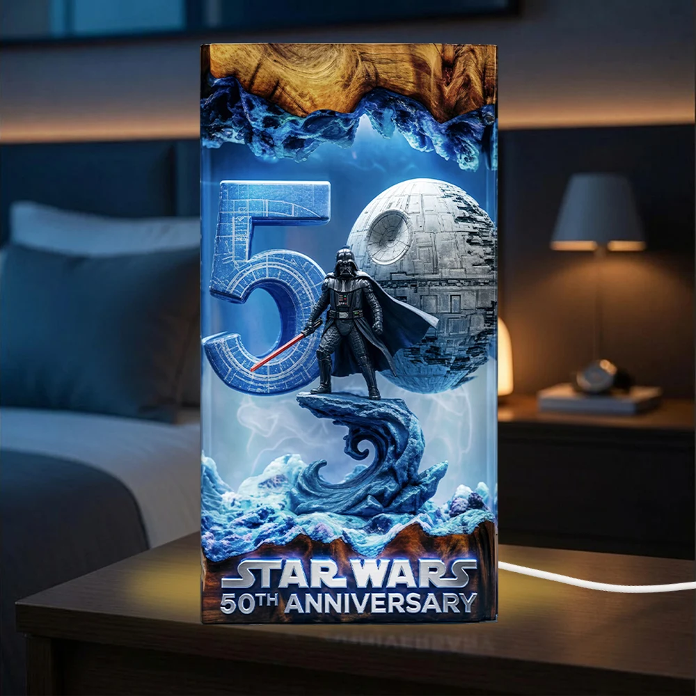 Star Wars 50th Anniversary 2027 Custom Shape Acrylic Light Box - TMTHU9819