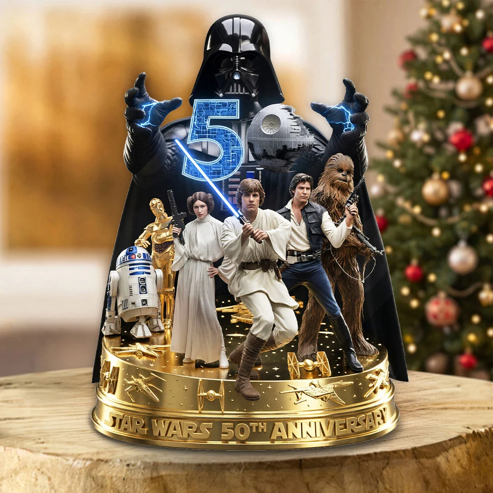 Star Wars 50th Anniversary Custom Shape Acrylic Plaque - TMTHU9914