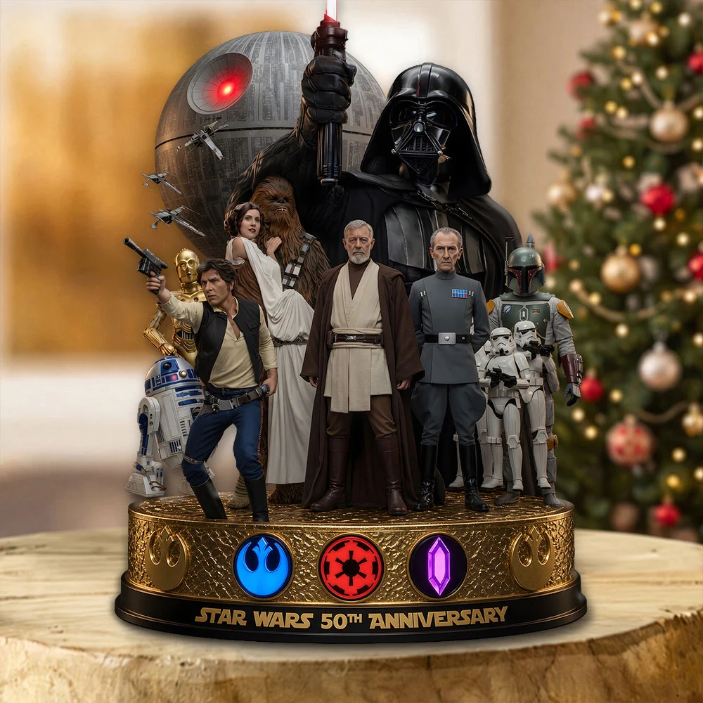 Star Wars 50th Anniversary Custom Shape Acrylic Plaque - TMTHU9931