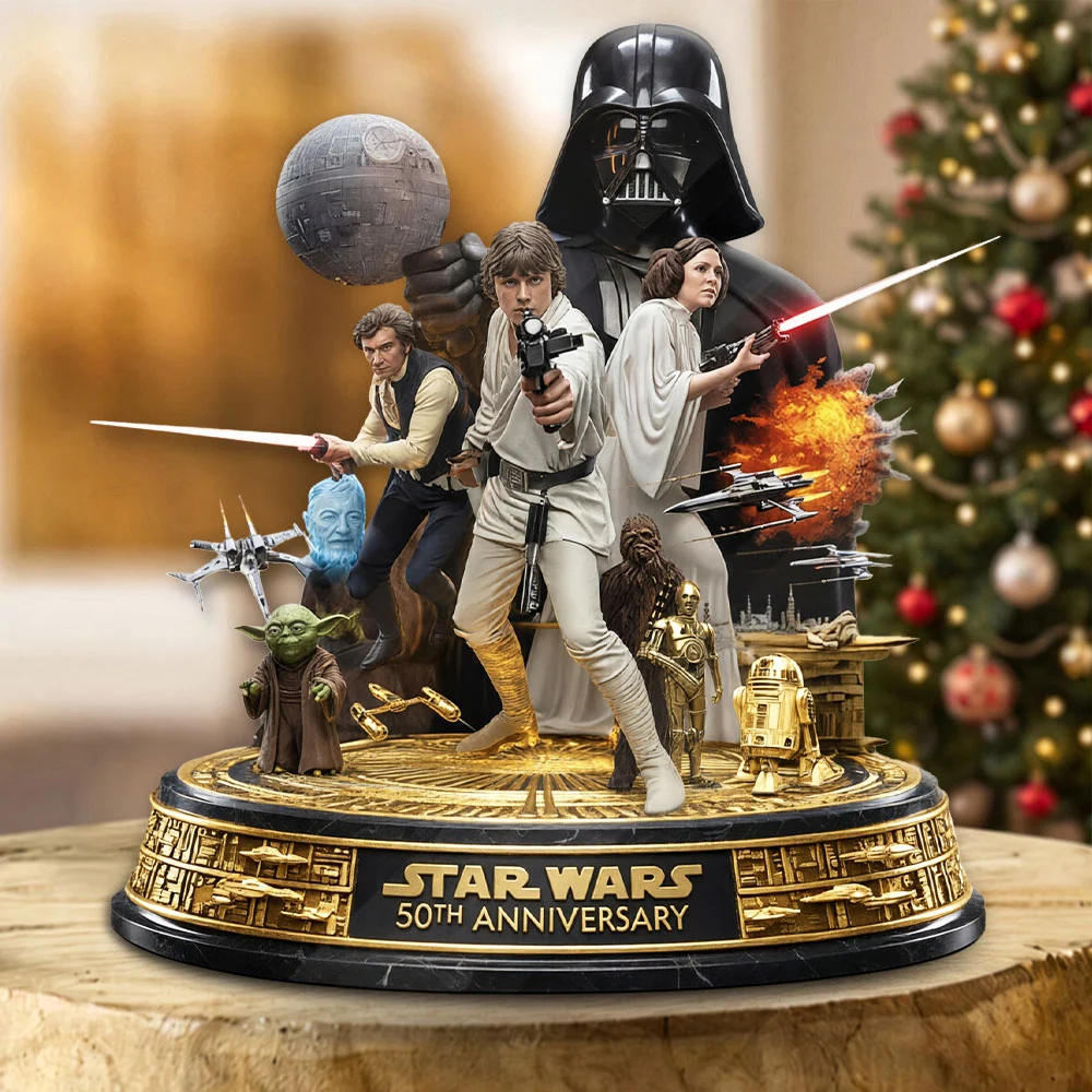 Star Wars 50th Anniversary Custom Shape Acrylic Plaque - TMTHU9800