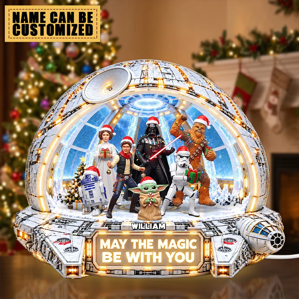 Personalized Star Wars Custom Shape Acrylic Light Box - TMTHU9703