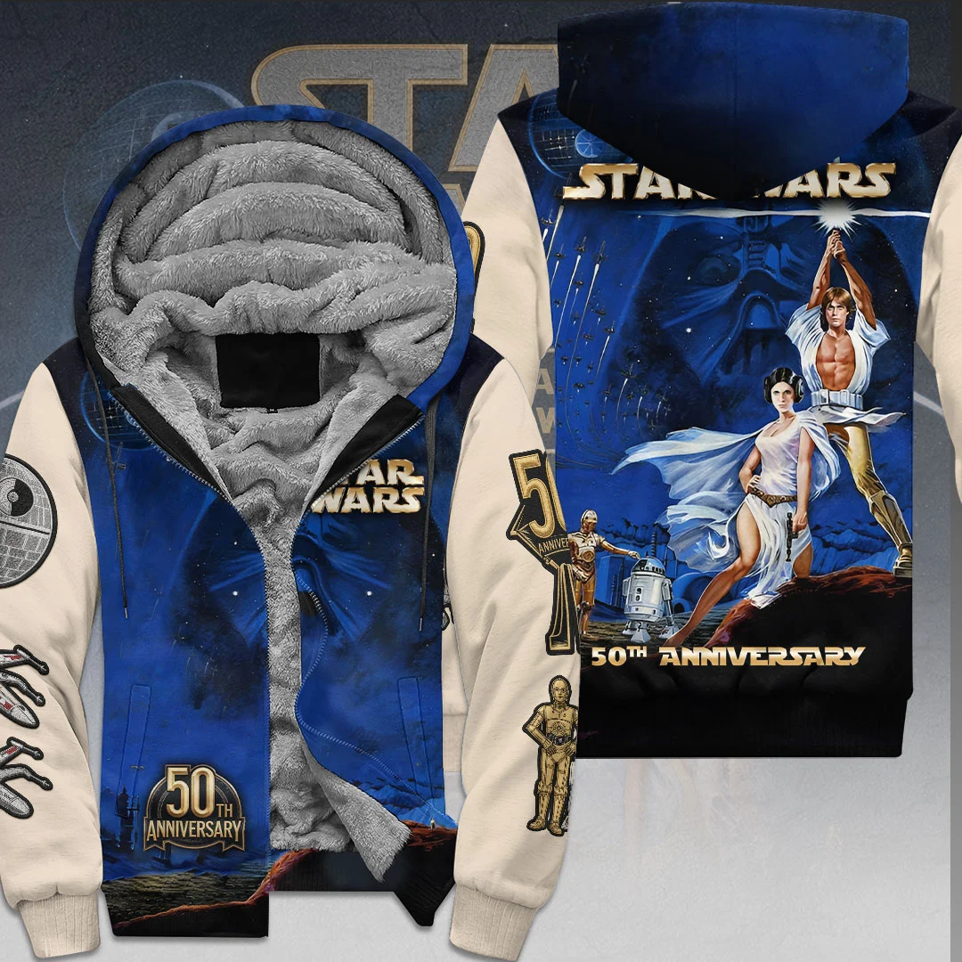 Star Wars 50th Anniversary 3D Fleece Zip Hoodie - TMTHU9742