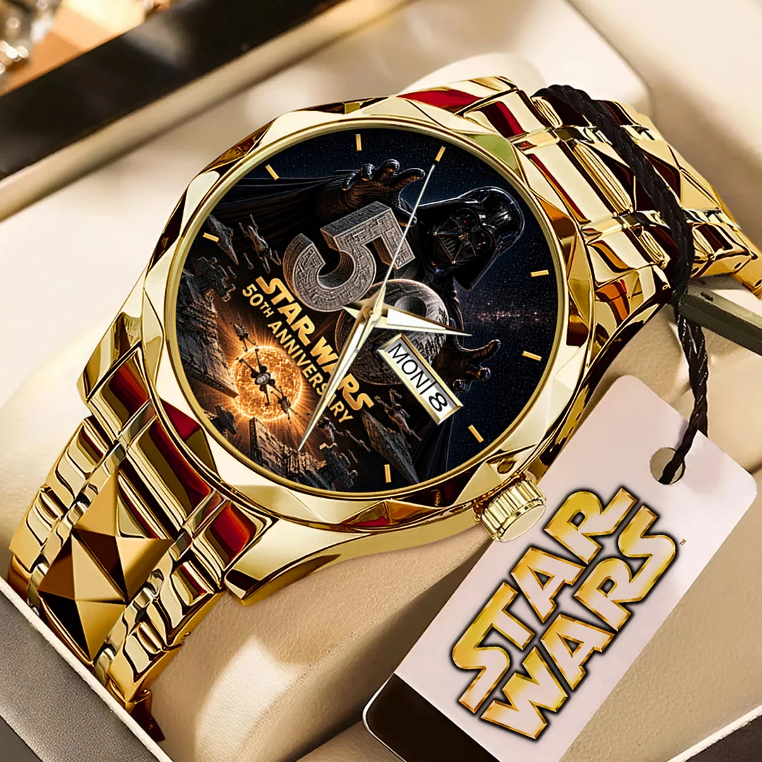 Star Wars 50th Anniversary Alloy Luxury Quartz Watch - TMTHU10188