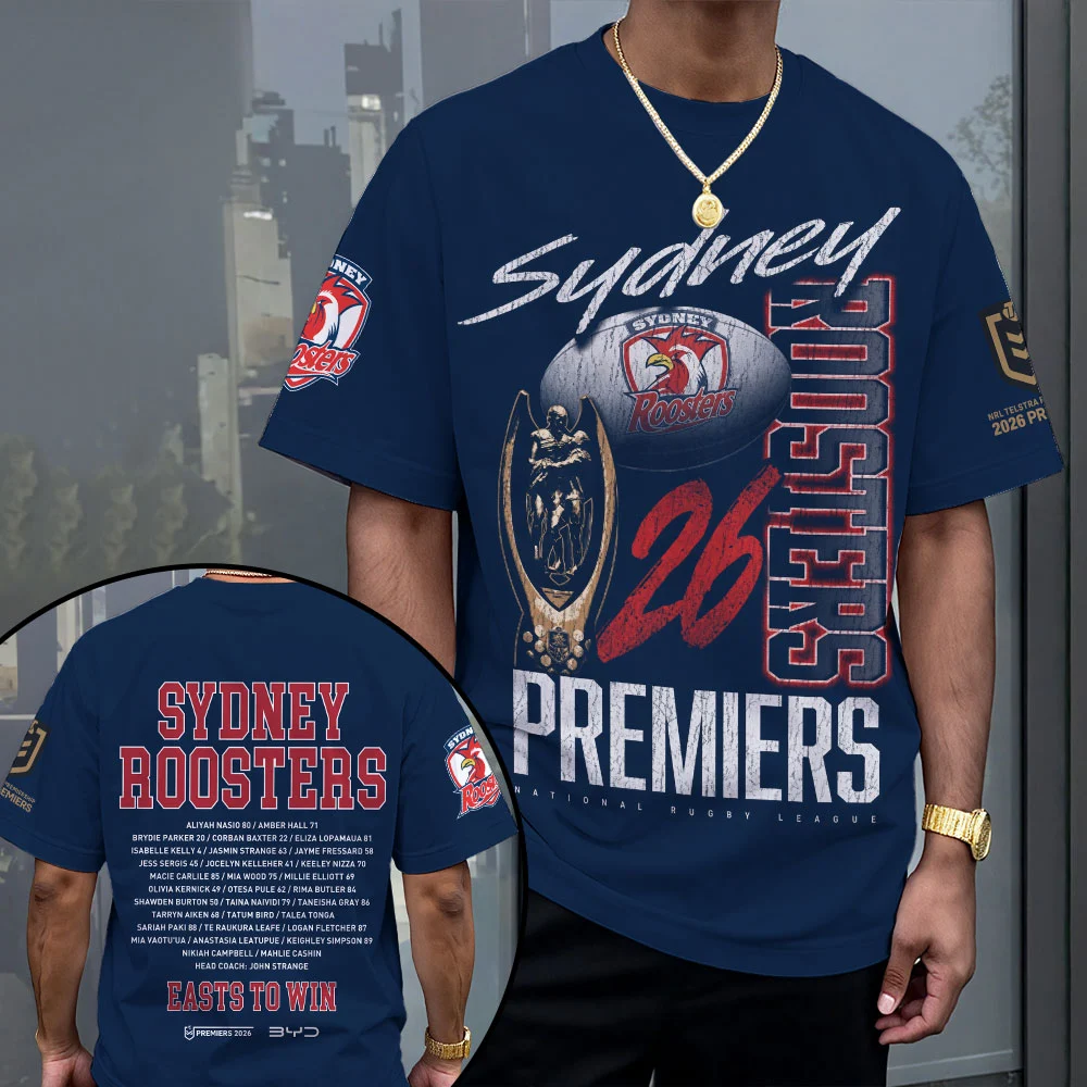 Sydney Roosters 2026 NRL Premiers 3D Apparel - MAITM15305