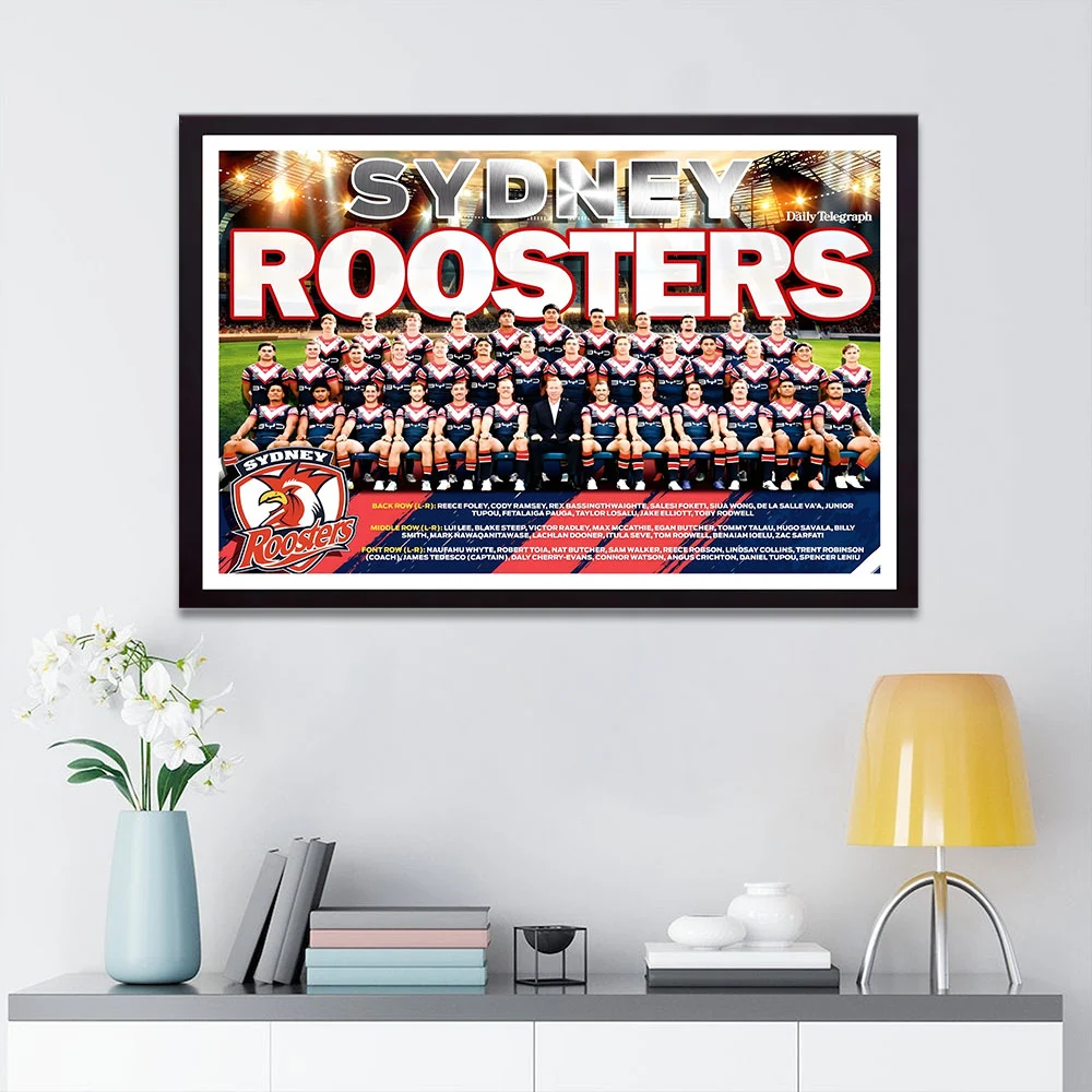 Sydney Roosters 2026 NRL Premiers Canvas With Inner Frame - TANTN25947