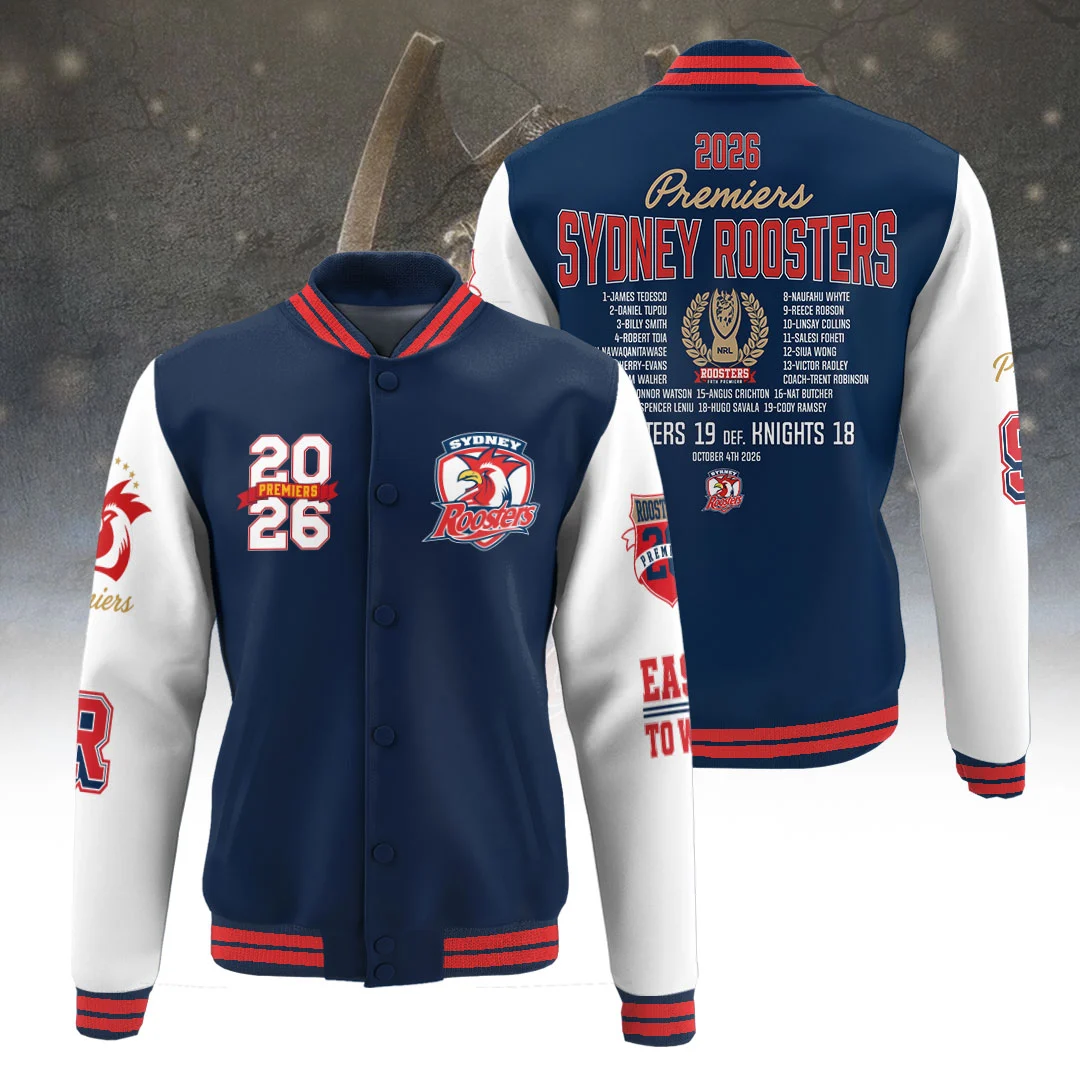 Sydney Roosters 2026 NRL Premiers Varsity Jacket - TANTN25935