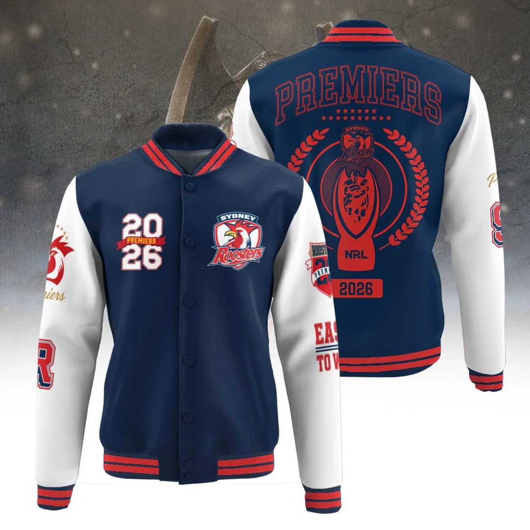 Sydney Roosters 2026 NRL Premiers Varsity Jacket - TANTN25936