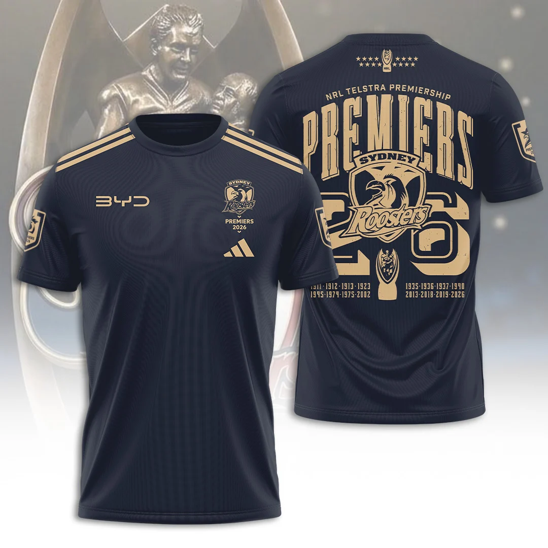 Sydney Roosters 2026 NRL Premiers 3D Apparel - TANTN25930