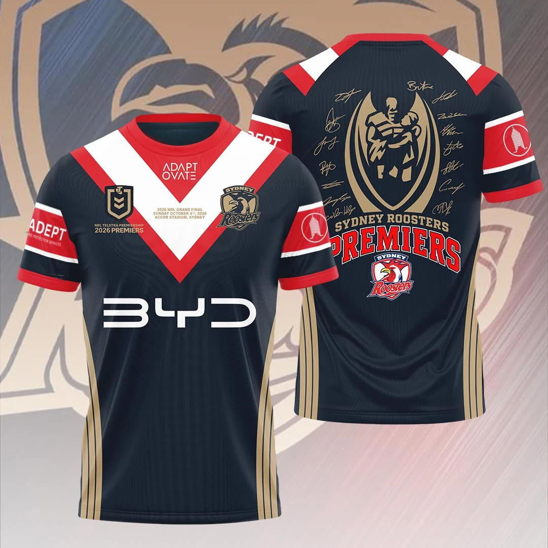 Sydney Roosters 2026 Premiers 3D Apparel - HOATT21448