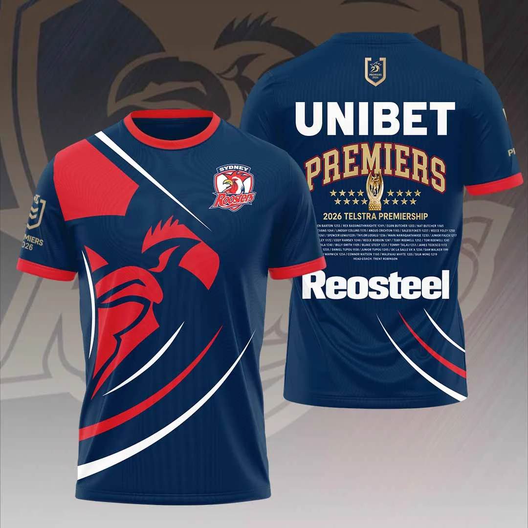 Sydney Roosters 2026 Premiers 3D Apparel - HOATT21450