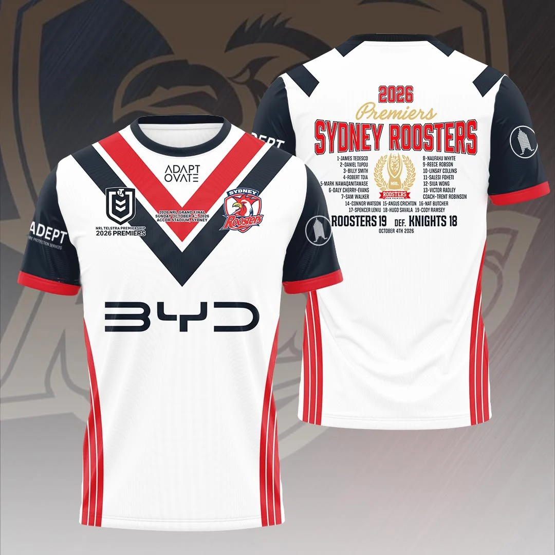 Sydney Roosters 2026 Premiers 3D Apparel - HOATT21468