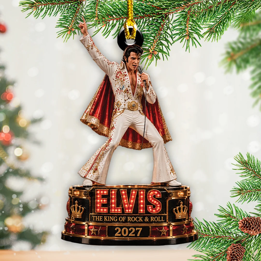 Elvis Presley 2027 Custom Shape 2-side Printed Acrylic Ornament - TANTN25899