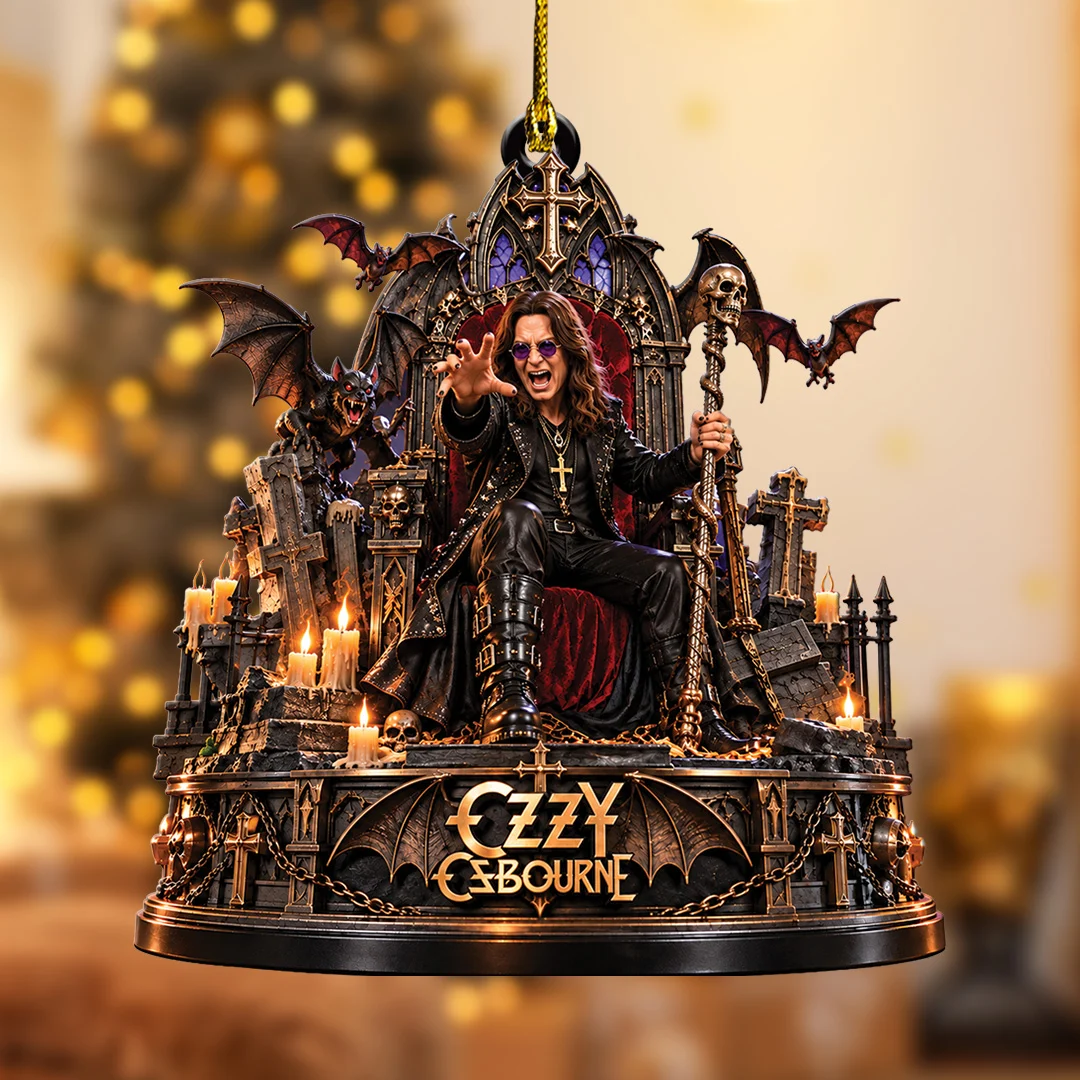 Ozzy Osbourne Custom Shape 2-side Printed Acrylic Ornament - TANTN25903