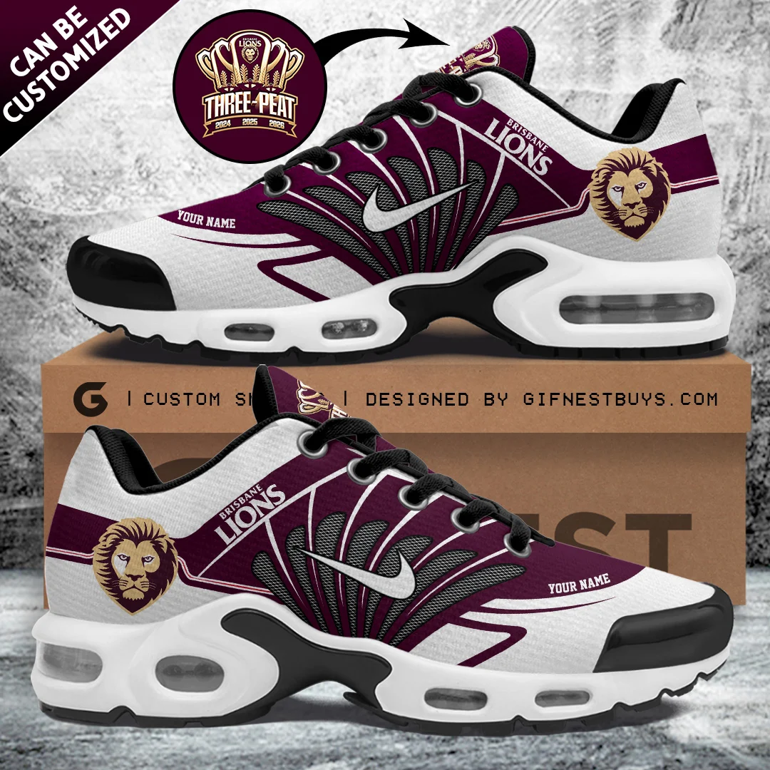 Personalized Brisbane Lions 2026 AFL Premiers Air Max Shoes - TANTN25909