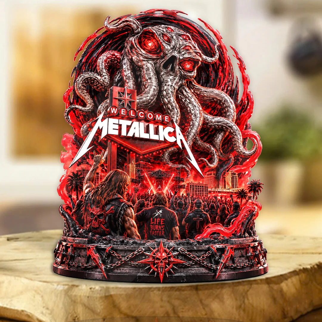 Metallica Custom Shape Acrylic Plaque - TANTN25914