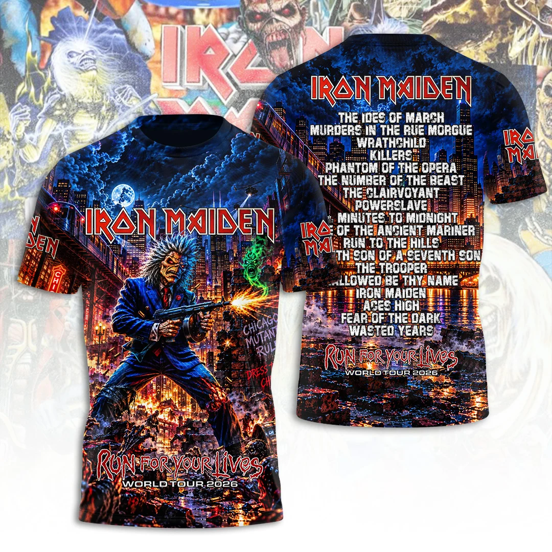 Iron Maiden Tour 2026 3D Apparel - TANTN25927
