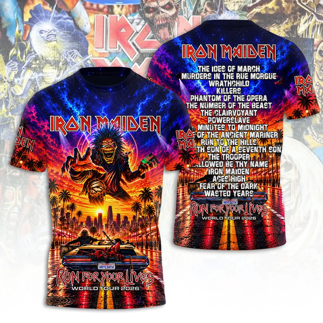 Iron Maiden Tour 2026 3D Apparel - TANTN25928