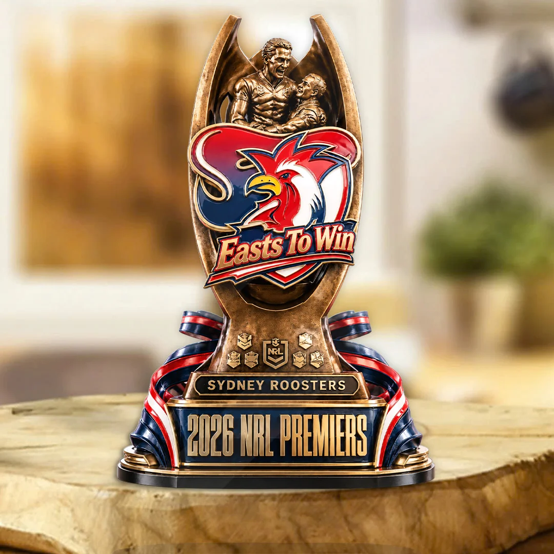Sydney Roosters 2026 NRL Premiers Custom Shape Acrylic Plaque - TANTN25959