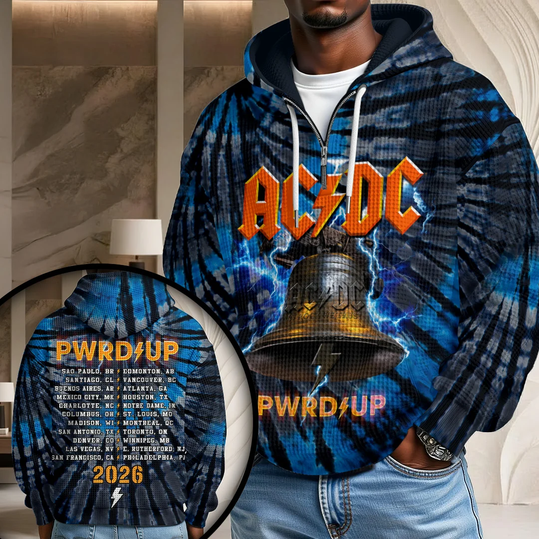 AC/DC Tour 2026 3D Unisex Waffle Hoodie - TANTN25982