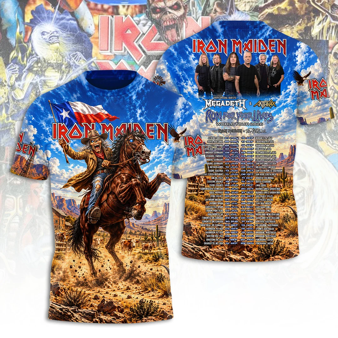 Iron Maiden Tour 2026 3D Apparel - TANTN26029