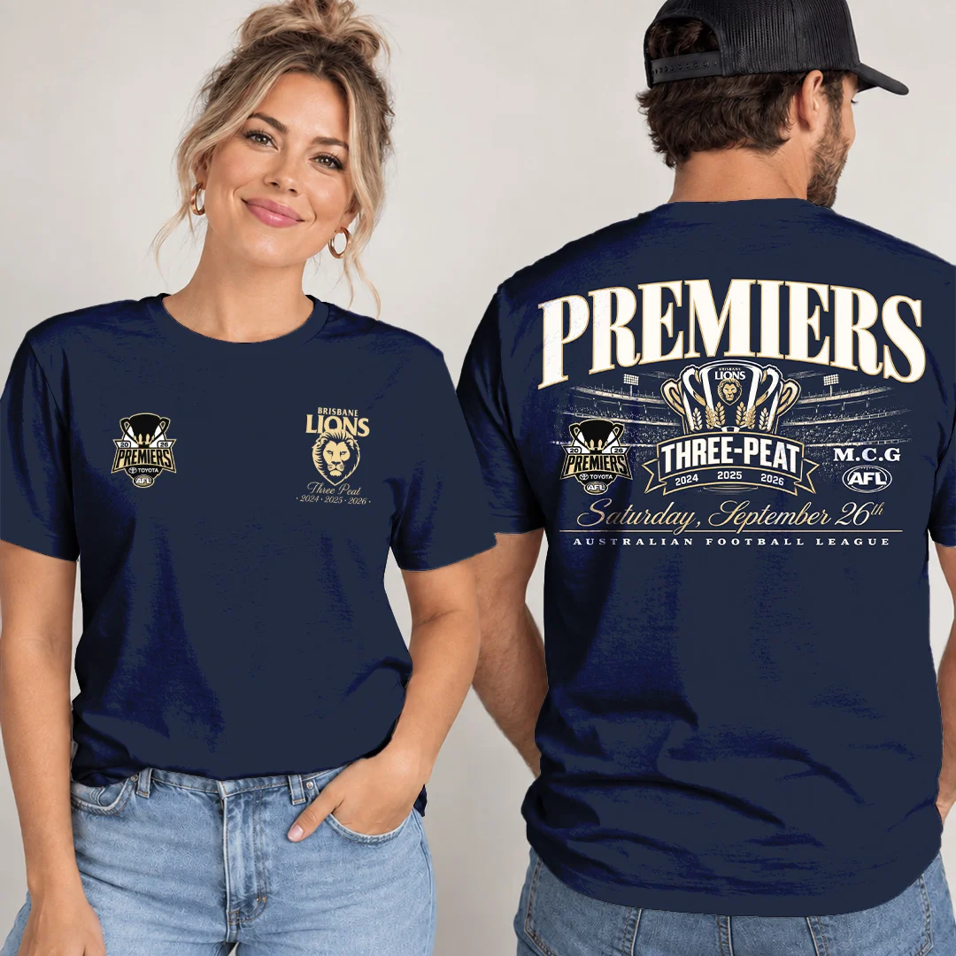 Brisbane Lions 2026 AFL Premiers 3D Apparel - TANTN26112