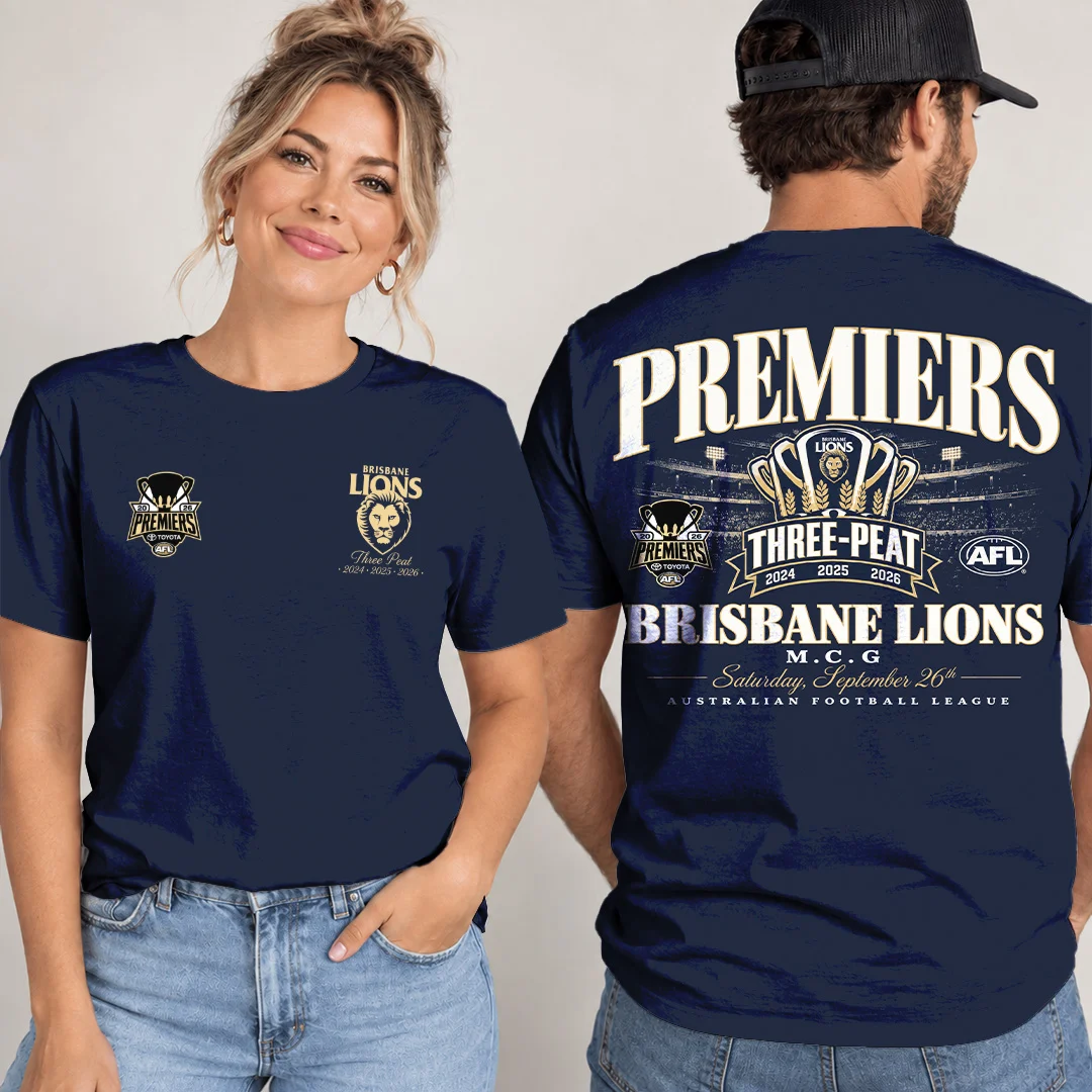 Brisbane Lions 2026 AFL Premiers 3D Apparel - TANTN26113