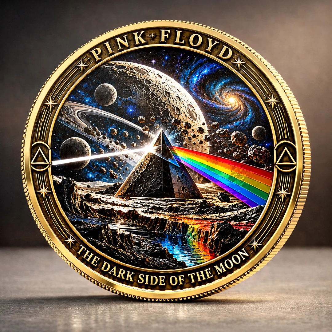 Pink Floyd The Dark Side Of The Moon Commemorative Coin - TANTN26173