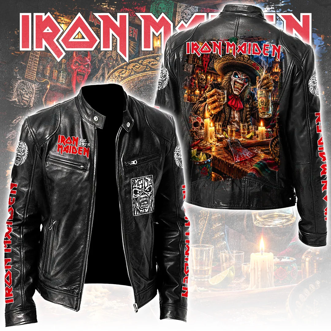 Iron Maiden Motorcycle Leather Jacket - TANTN26188