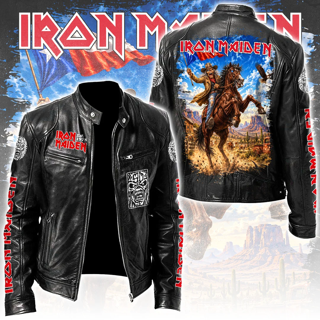 Iron Maiden Motorcycle Leather Jacket - TANTN26189