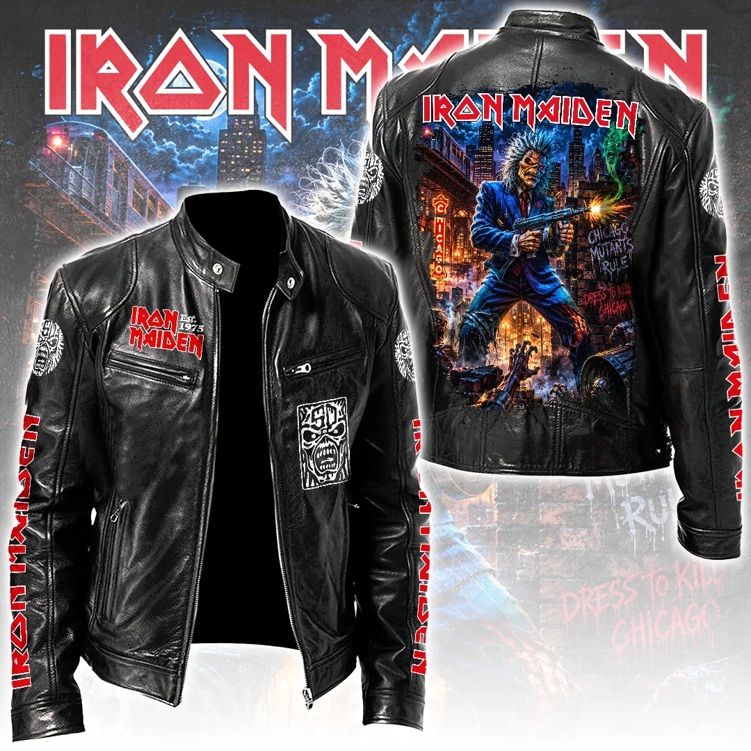 Iron Maiden Motorcycle Leather Jacket - TANTN26190
