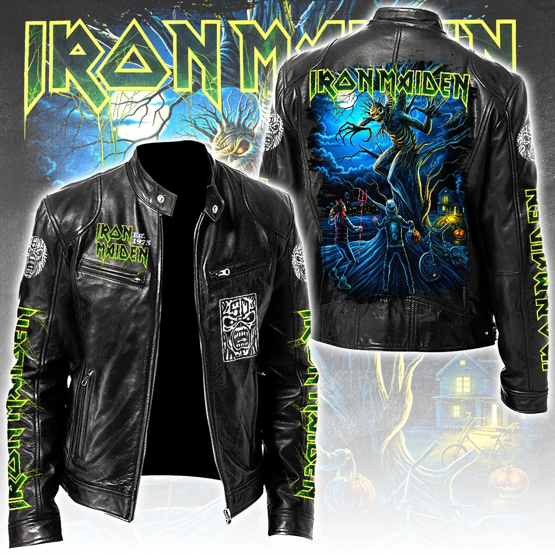 Iron Maiden Motorcycle Leather Jacket - TANTN26191