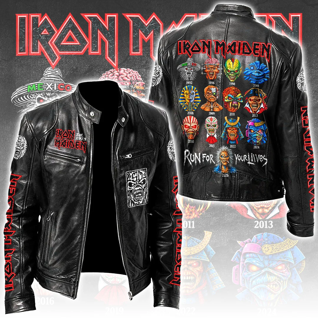 Iron Maiden Motorcycle Leather Jacket - TANTN26198