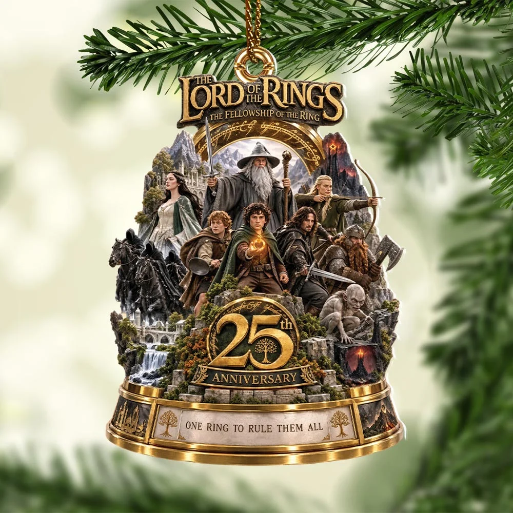 The Lord of the Rings 25th Anniversary Custom Shape 2-side Printed Acrylic Ornament - HOATT21440