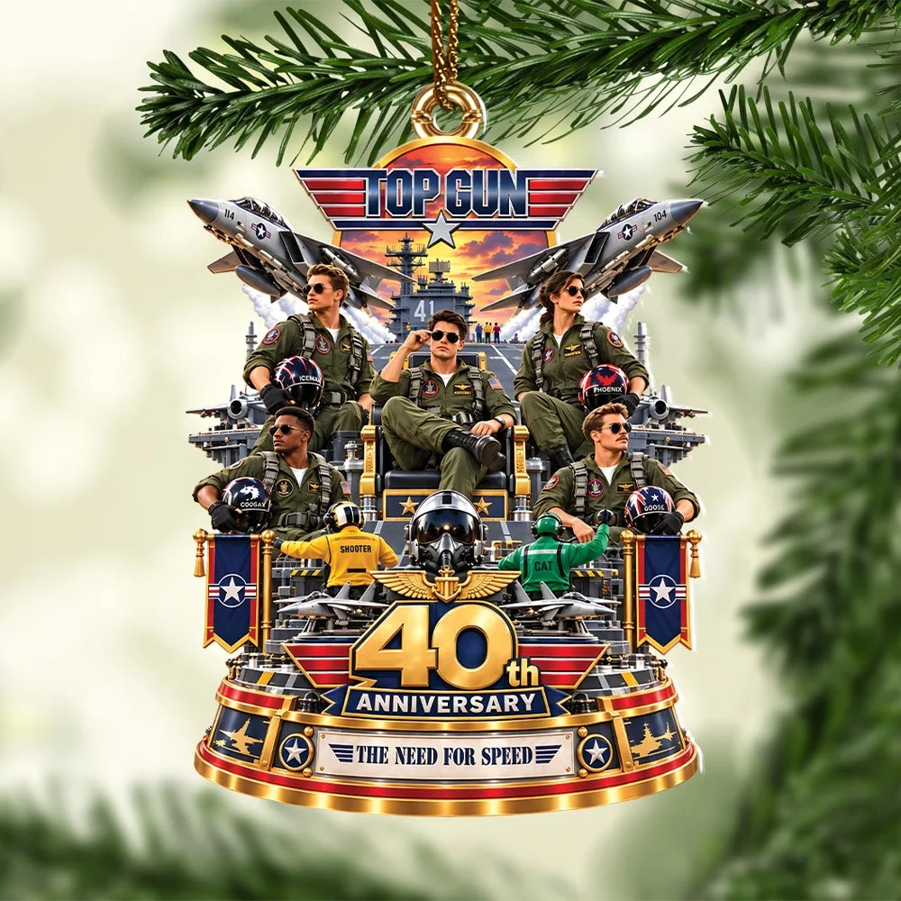 Top Gun 40th Anniversary Custom Shape 2-side Printed Acrylic Ornament - HOATT21611